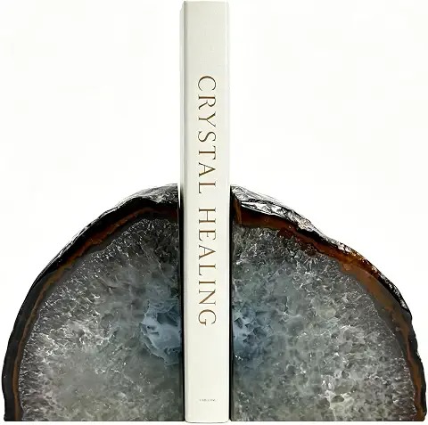 Crystal Geode Bookend