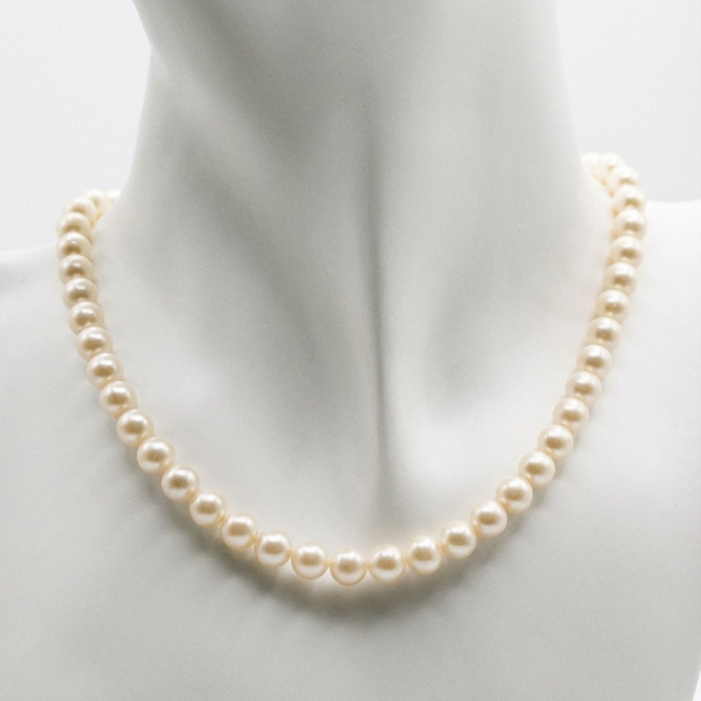 Aria Pearl Strand Necklace — front view